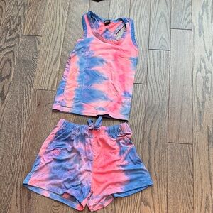 Kids Tie-Dye Tank and Shorts Set